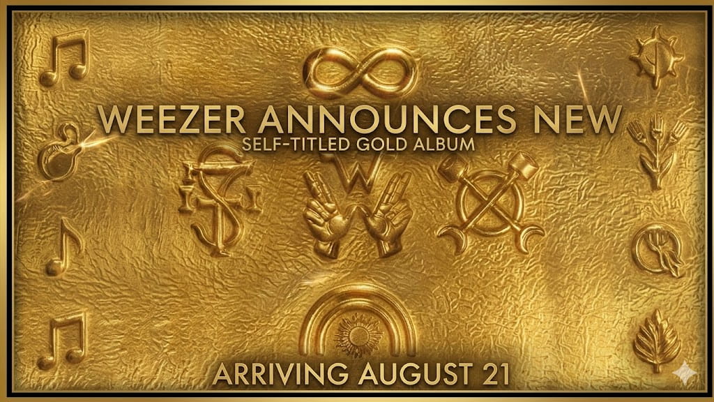 Weezer Announces New Self-Titled Gold Album Arriving August 21