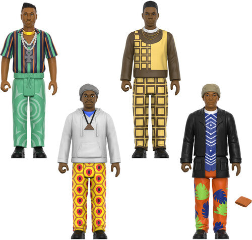 A Tribe Called Quest Super7 - A Tribe Called Quest - ReAction Figures Wv1 - People's Instinctive Travels and the Paths of Rhythm 4-Pack (Large Item, Action Figure)
