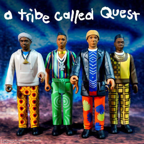 A Tribe Called Quest Super7 - A Tribe Called Quest - ReAction Figures Wv1 - People's Instinctive Travels and the Paths of Rhythm 4-Pack (Large Item, Action Figure)