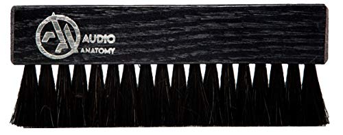 Audio Anatomy OAK WOOD BRUSH BLACK WITH ANTISTATIC GOAT AND NYLON FIBER - DELUXE (DRY & WET CLEANING)