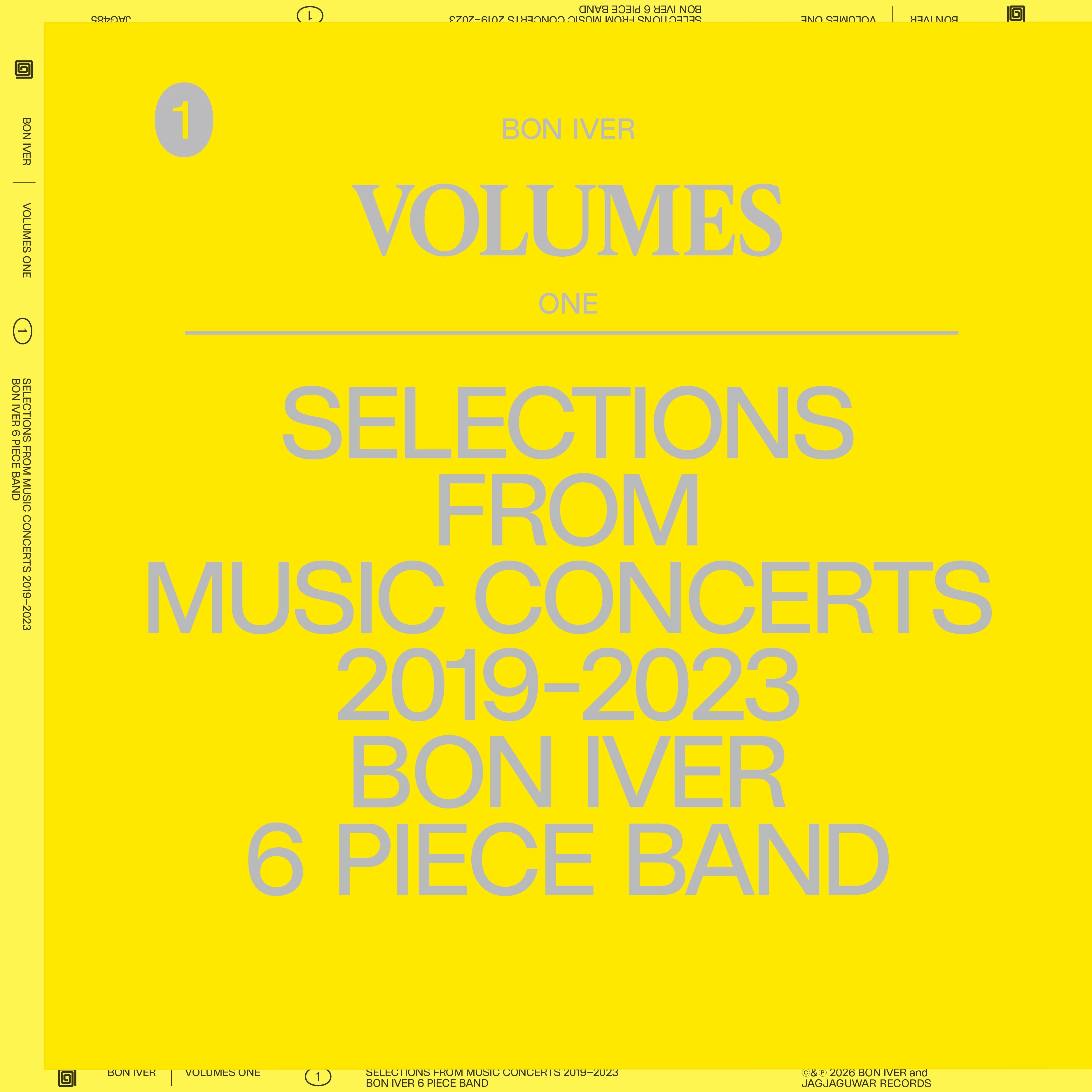 Bon Iver Volumes: One Selections From Music Concerts 2019-2023 6 Piece Band