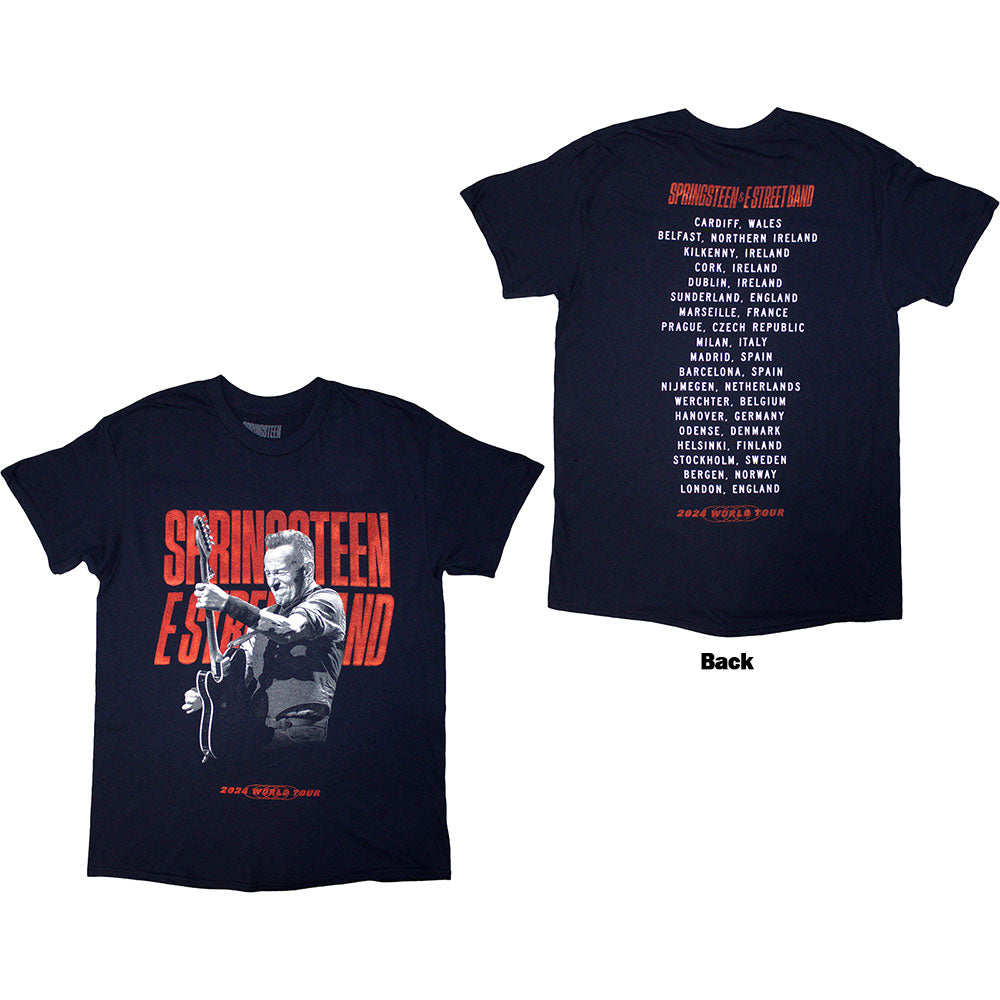 Bruce Springsteen Tour '24 Guitar Photo Blue