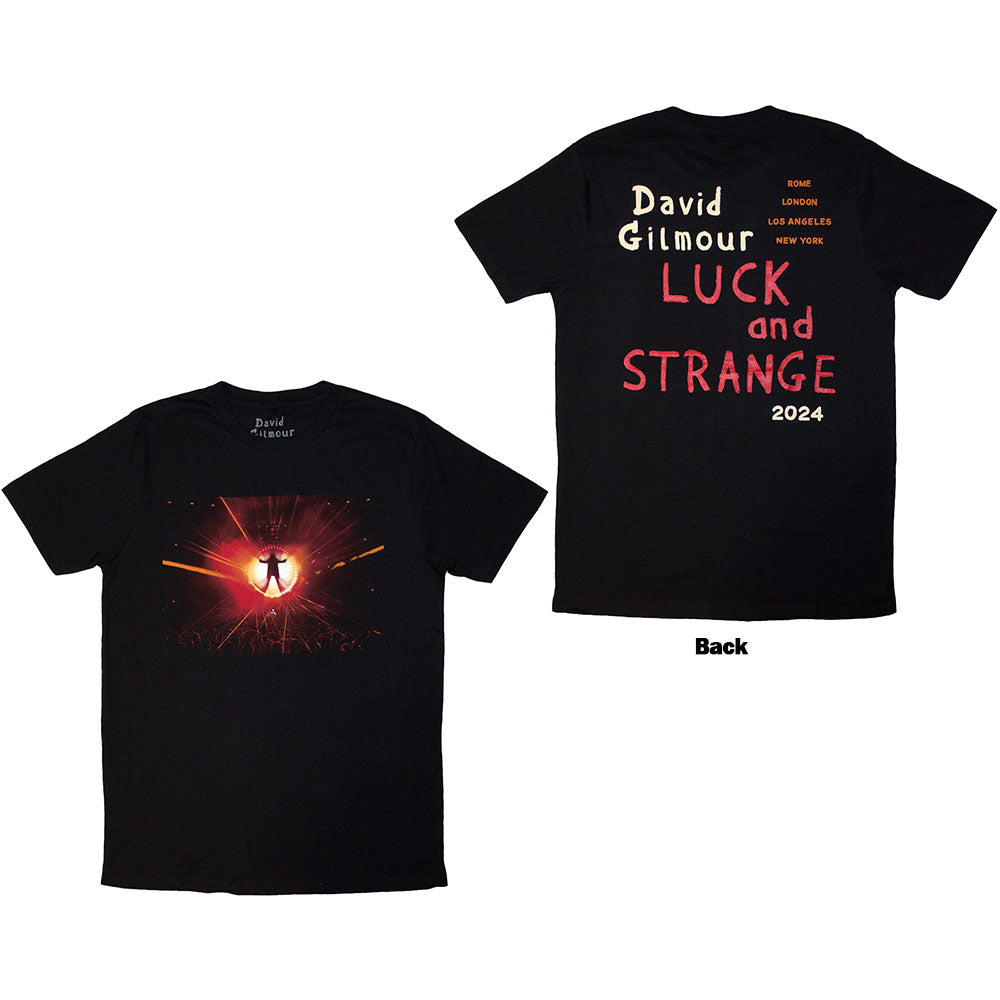 David Gilmour Luck & Strange Stage Shot Black