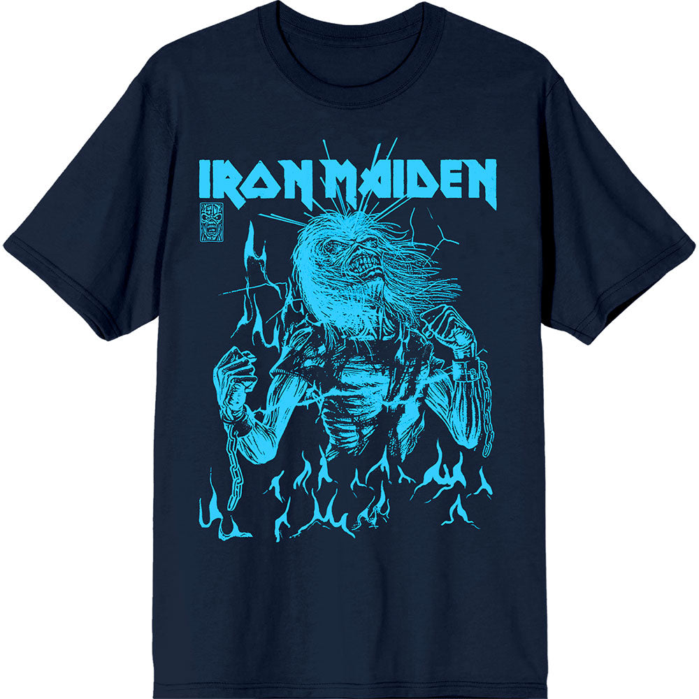 Iron Maiden 50 Life After Death Flames Blue Blue