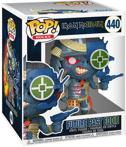 Iron Maiden FUNKO POP! Super 6-Inch Rocks: Iron Maiden - Future Past Eddie (Vinyl Figure)