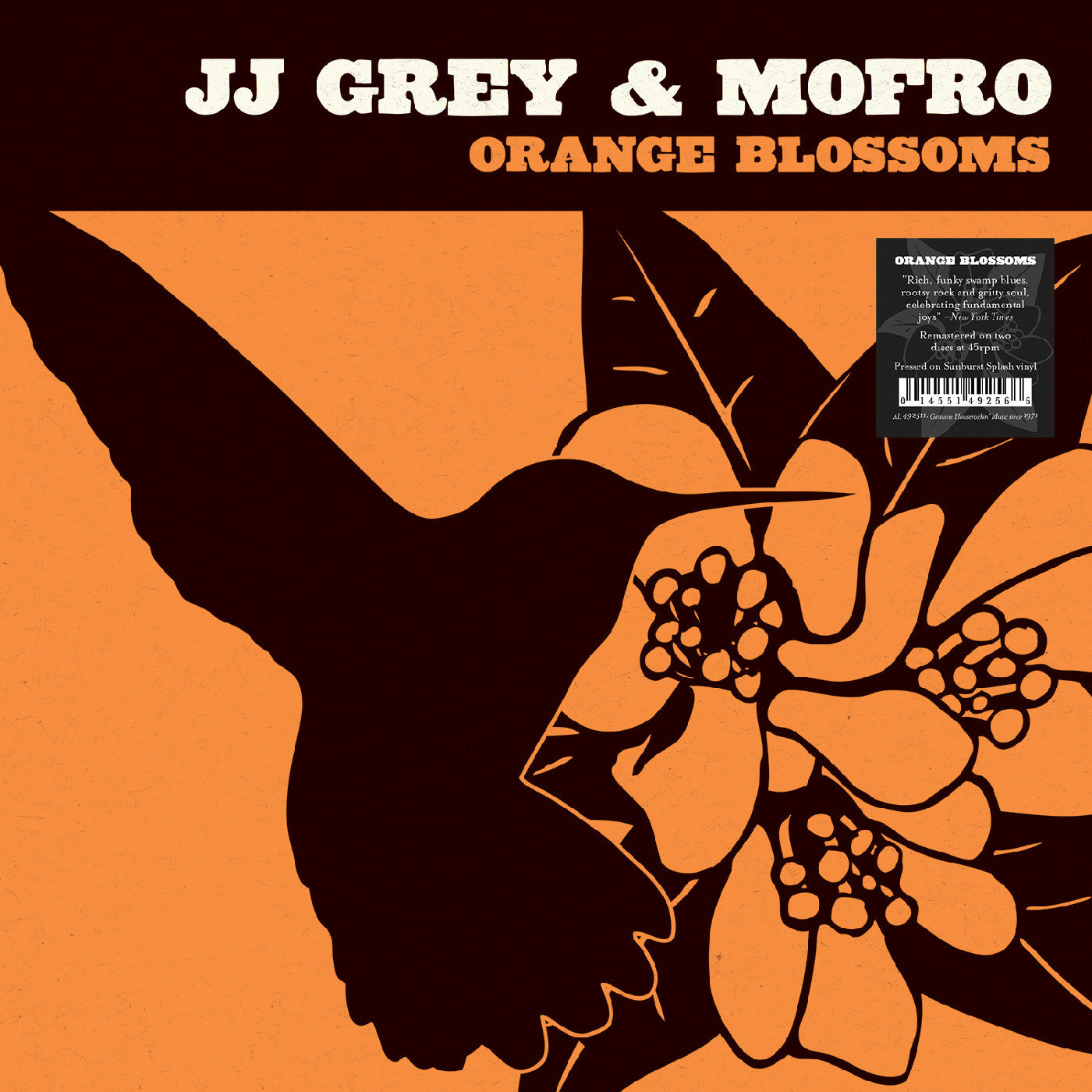 JJ & Mofro Grey Orange Blossoms (Sunburst Splash Vinyl)