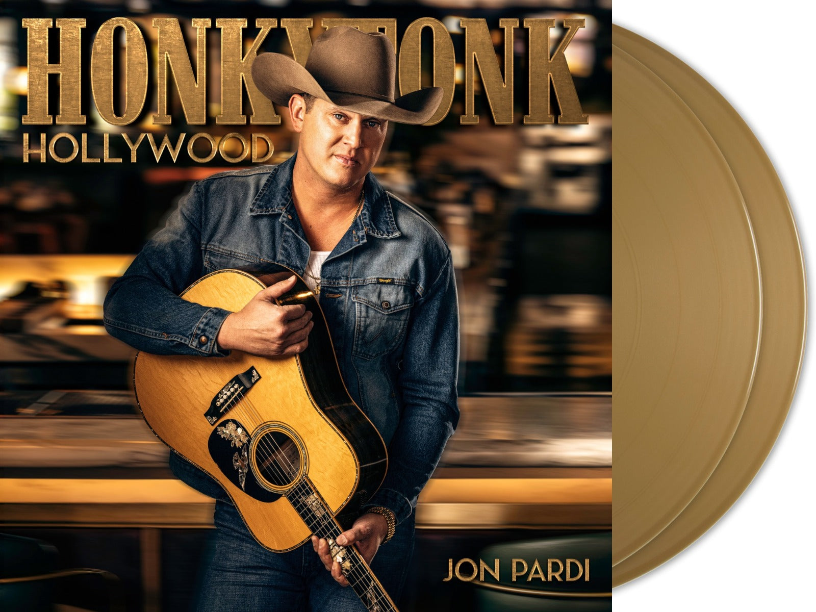Jon Pardi Honkytonk Hollywood (Gold Colored Vinyl) (2 Lp's)