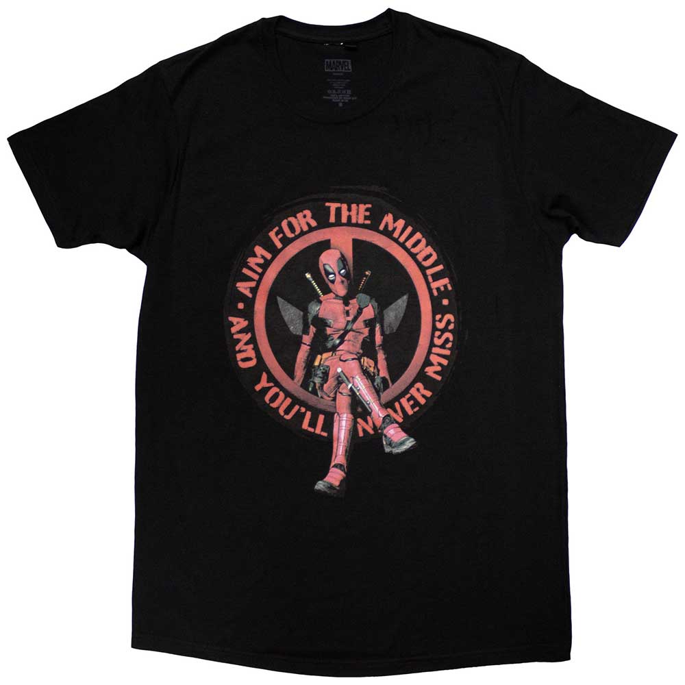 Marvel Comics Deadpool Aim Middle Black