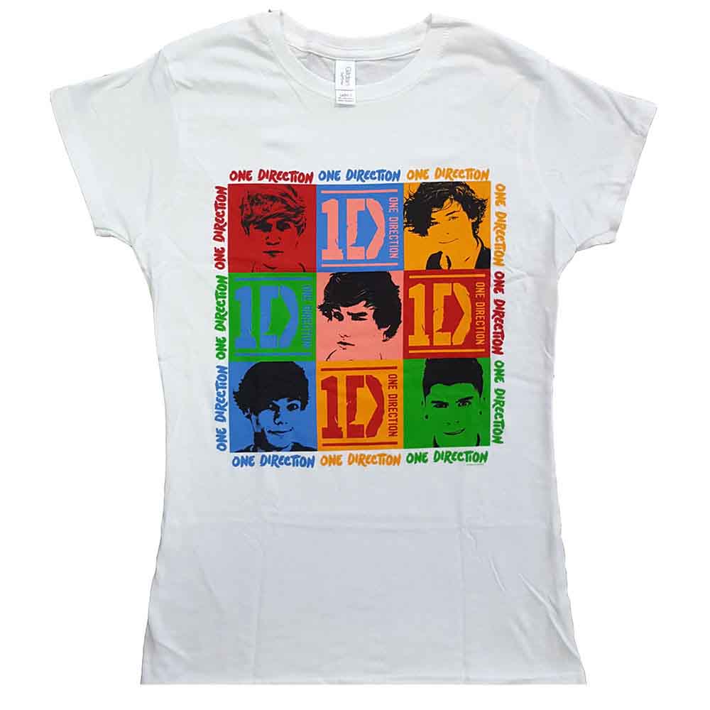 One Direction 9 Squares White