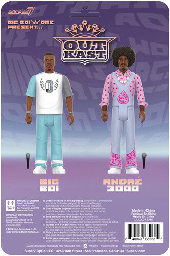Outkast Super7 - OutKast - ReAction Figures Wv3 - OutKast (Big Boi & Dre Present) (Collectible, Action Figure)