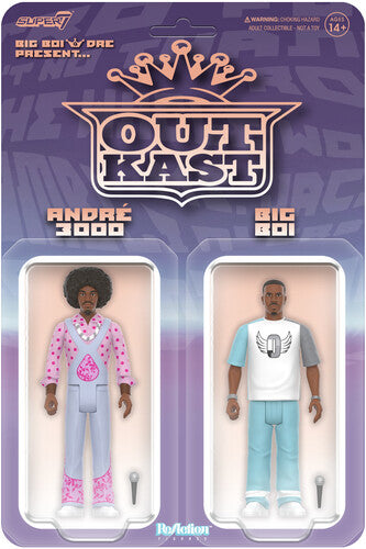 Outkast Super7 - OutKast - ReAction Figures Wv3 - OutKast (Big Boi & Dre Present) (Collectible, Action Figure)