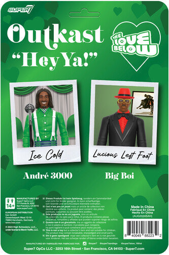 Outkast Super7 - OutKast - ReAction Figures Wv4 - Hey Ya! 2-Pack (Action Figure, Collectible)
