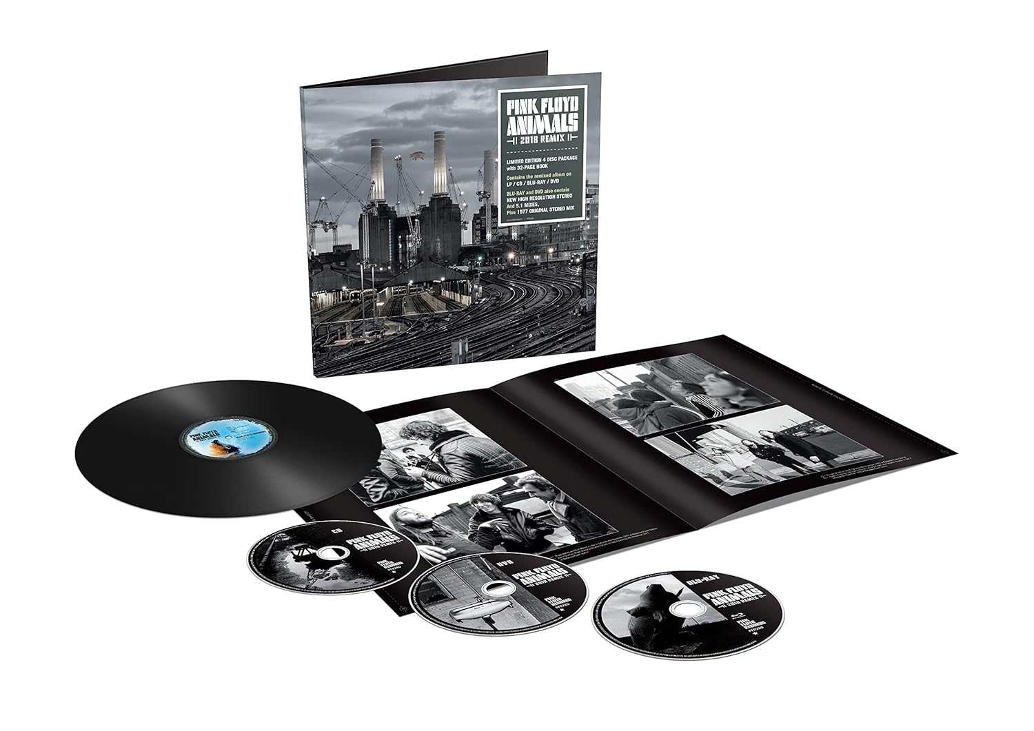 Pink Floyd Animals: 2018 Remix (Boxed Set, With CD, With Blu-ray, With DVD, 180 Gram Vinyl)