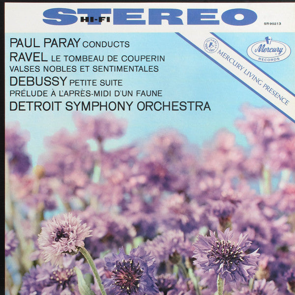 Ravel / Debussy / Paul Paray / Detroit Symphony Or Le Tombeau De Couperin - Valses Nobles Et Sentimentales - Petite Suite - Prélude A L'Aprés-Midi D'Un Faune