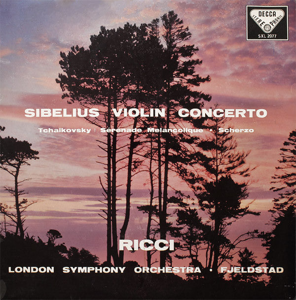 Sibelius, Tchaikovsky, Ricci, London Symphony Orch Violin Concerto In D Minor Op.47