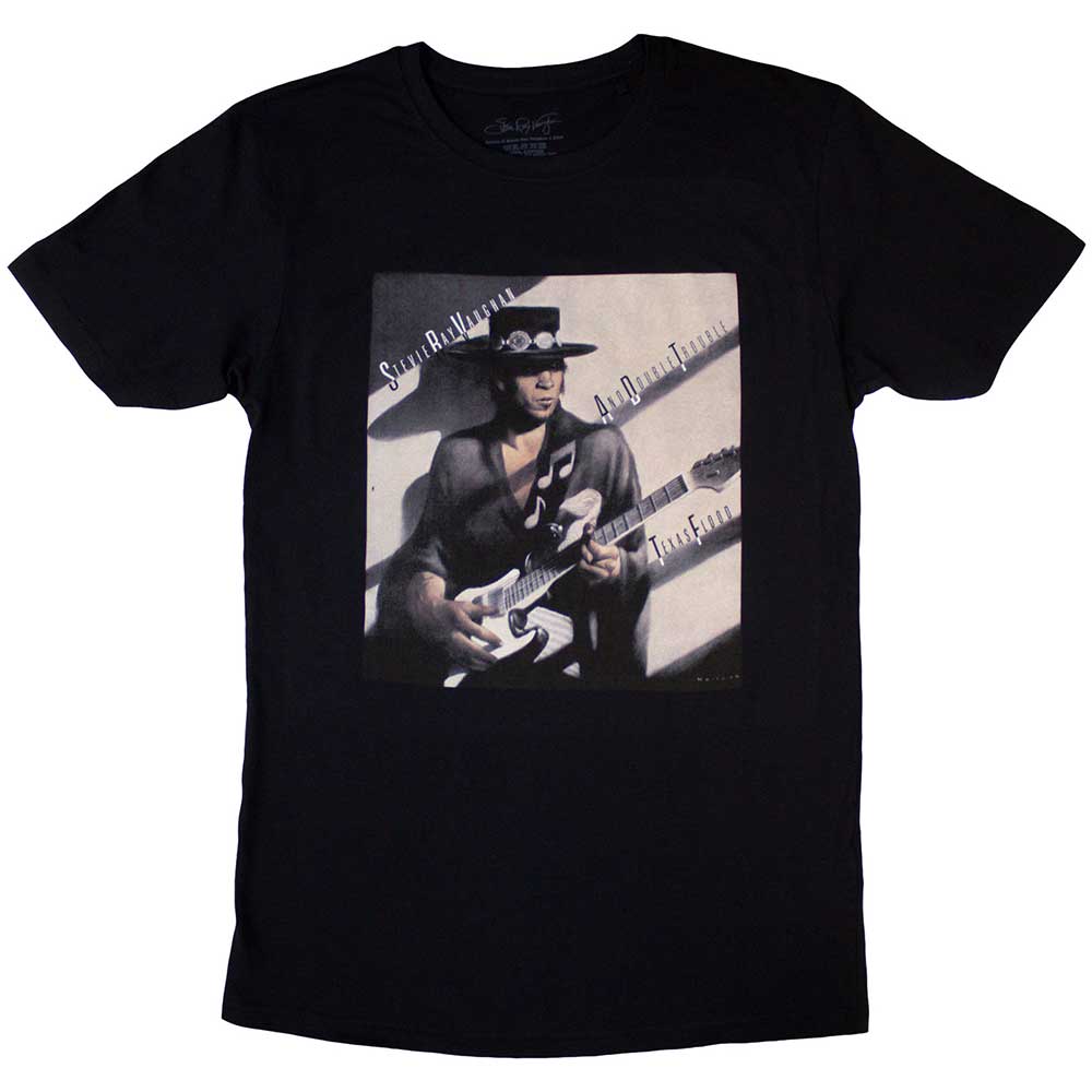 Stevie Ray Vaughan Texas Flood Album Cover Black