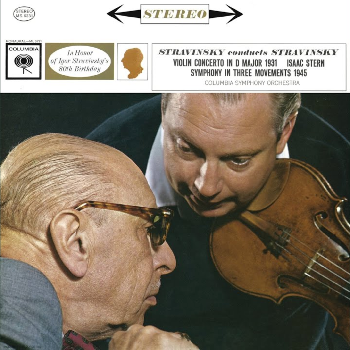 Stravinsky, Isaac Stern, Columbia Symphony Orchest Stravinsky Conducts Stravinsky (Violin Concerto In D Major 1931 Symphony In Three Movements 1945)