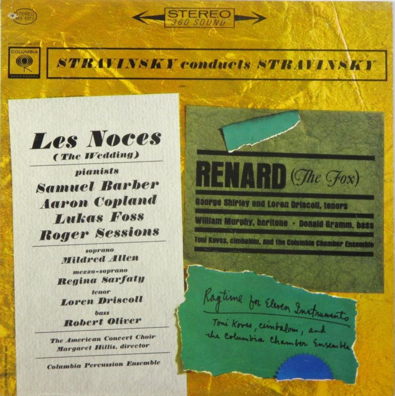Stravinsky Stravinsky Conducts Stravinsky (Les Noces / Renard / Ragtime For Eleven Instruments)