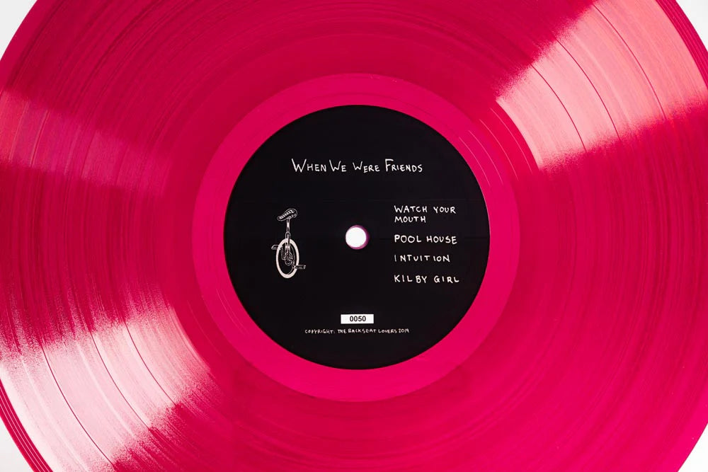 The Backseat Lovers When We Were Friends (180 Gram Pink "Eco-Sonic" Injection Mold Pressing / Non-PVC)