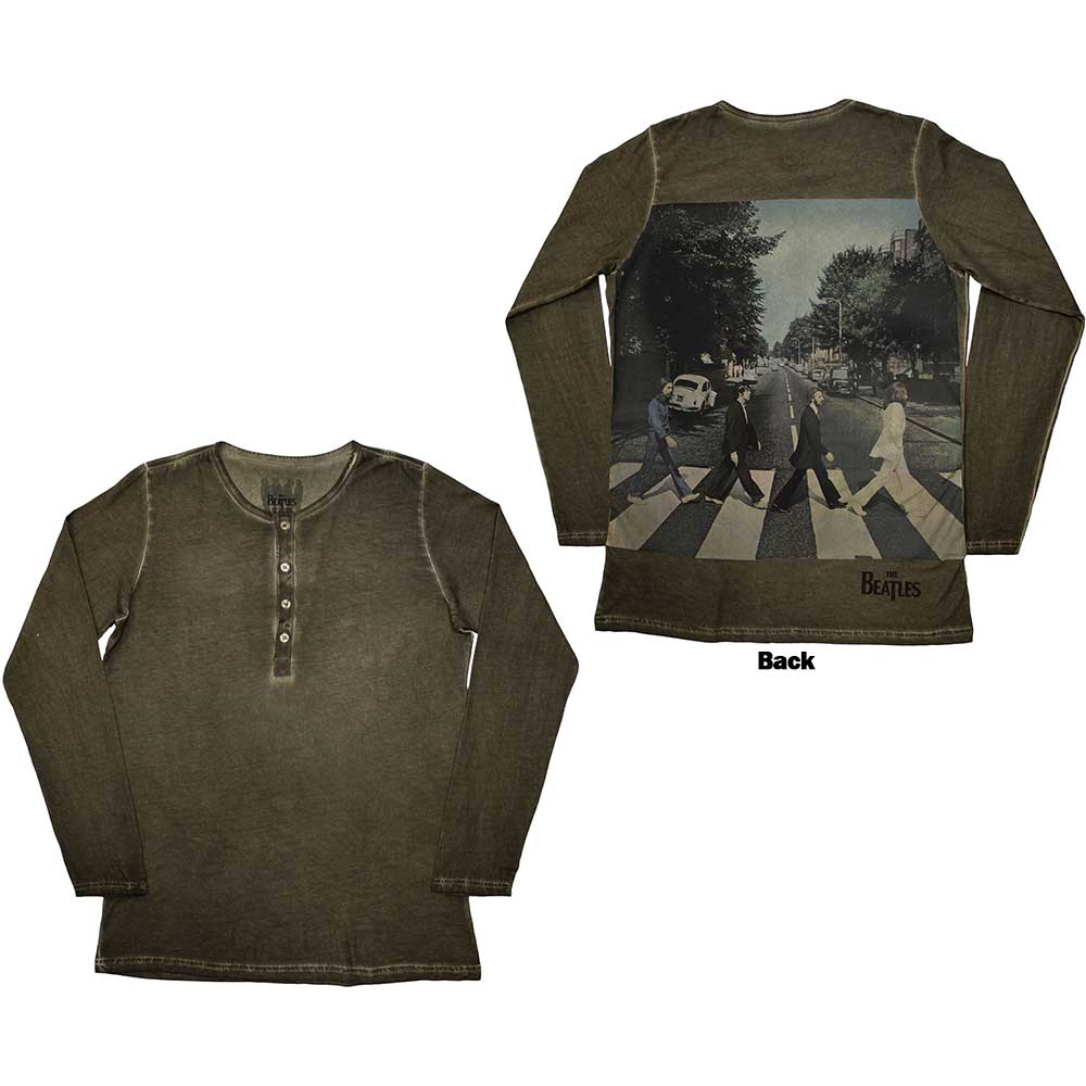 The Beatles Abbey Road Back Print Stone Wash Green