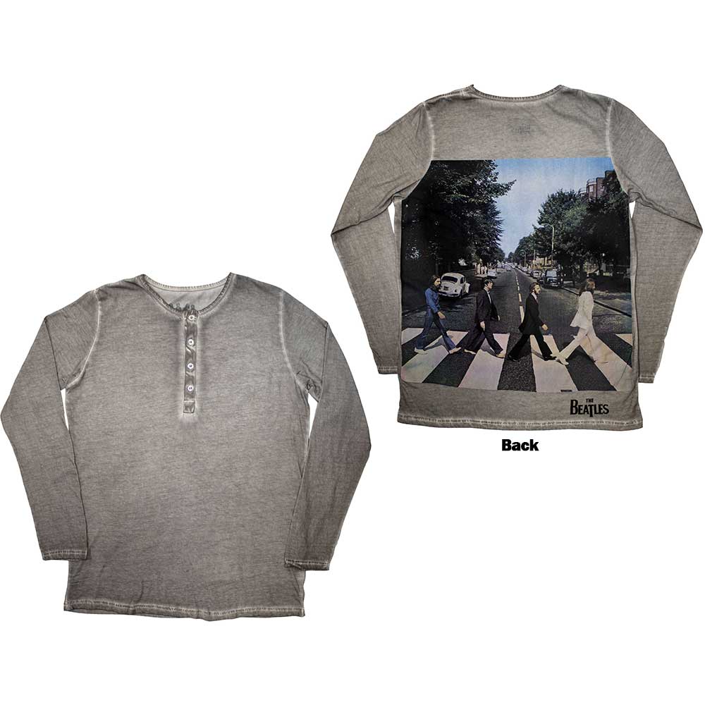 The Beatles Abbey Road Back Print Stone Wash Grey