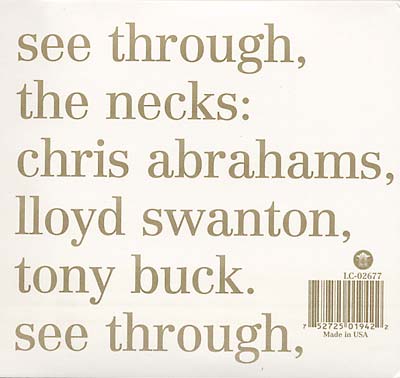 The Necks Mosquito/See Through