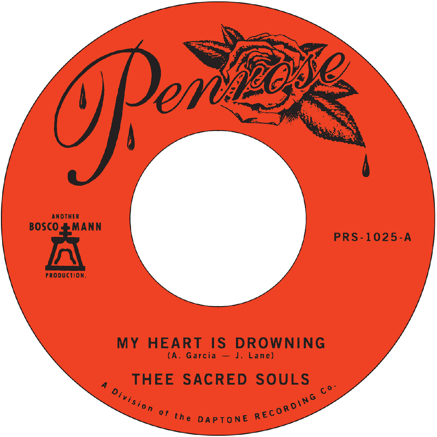 Thee Sacred Souls My Heart Is Drowning B/W Stuck In The Mud