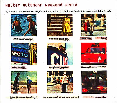 WALTER RUTTMANN Walter Ruttmann Weekend Remix