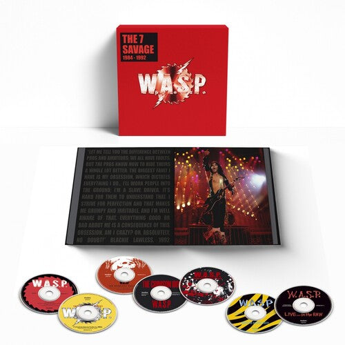 W.A.S.P. 7 Savage: 1984-1992 (Boxset with Hardback 60 Page Book In Slipcase) (7 Cd's)