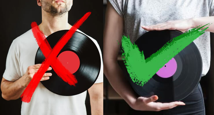 Music Record Shop - How to Handle Vinyl Music Records