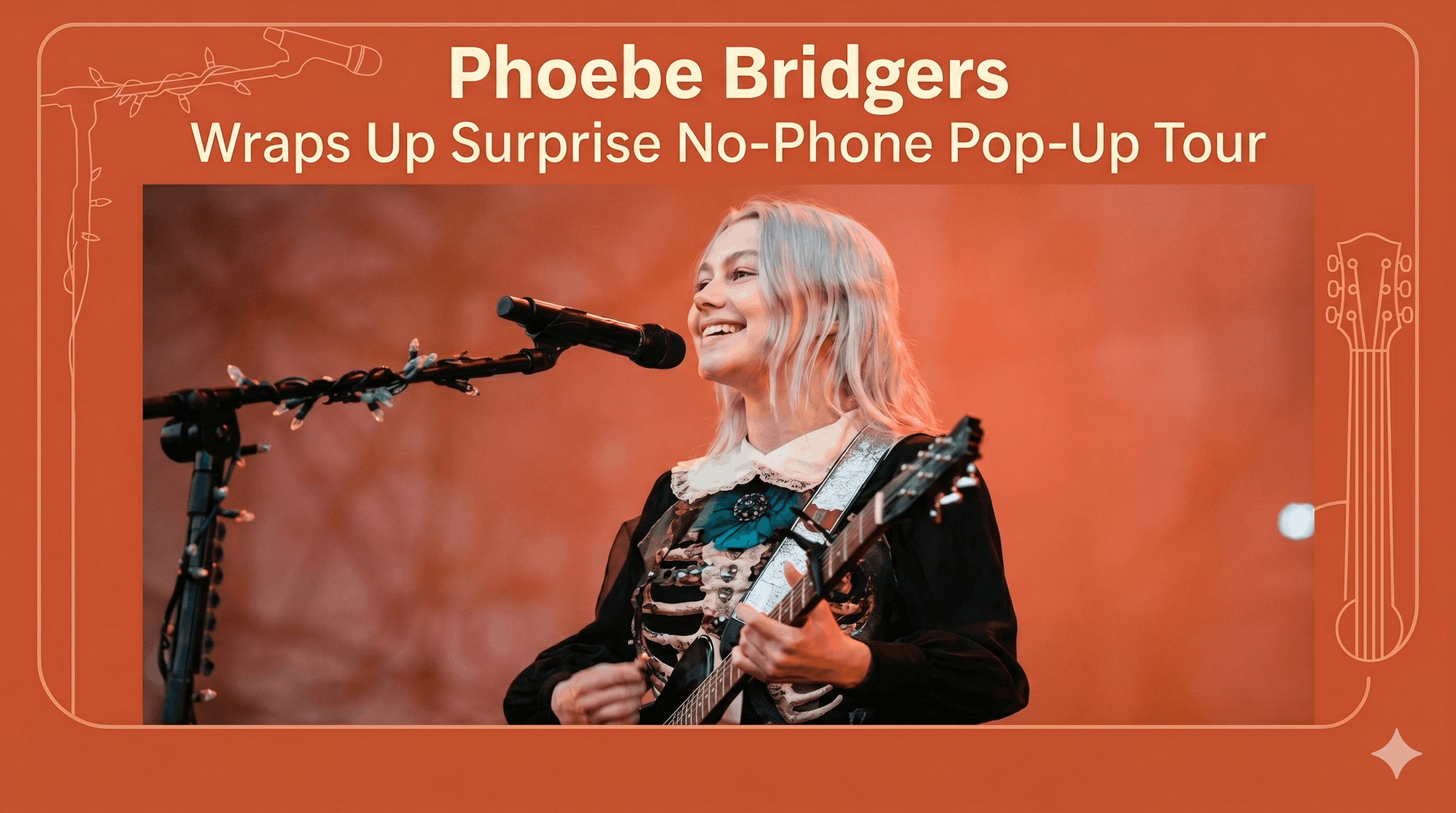 Phoebe Bridgers Wraps Up Surprise No-Phone Pop-Up Tour Ahead of Madison Square Garden Benefit Show