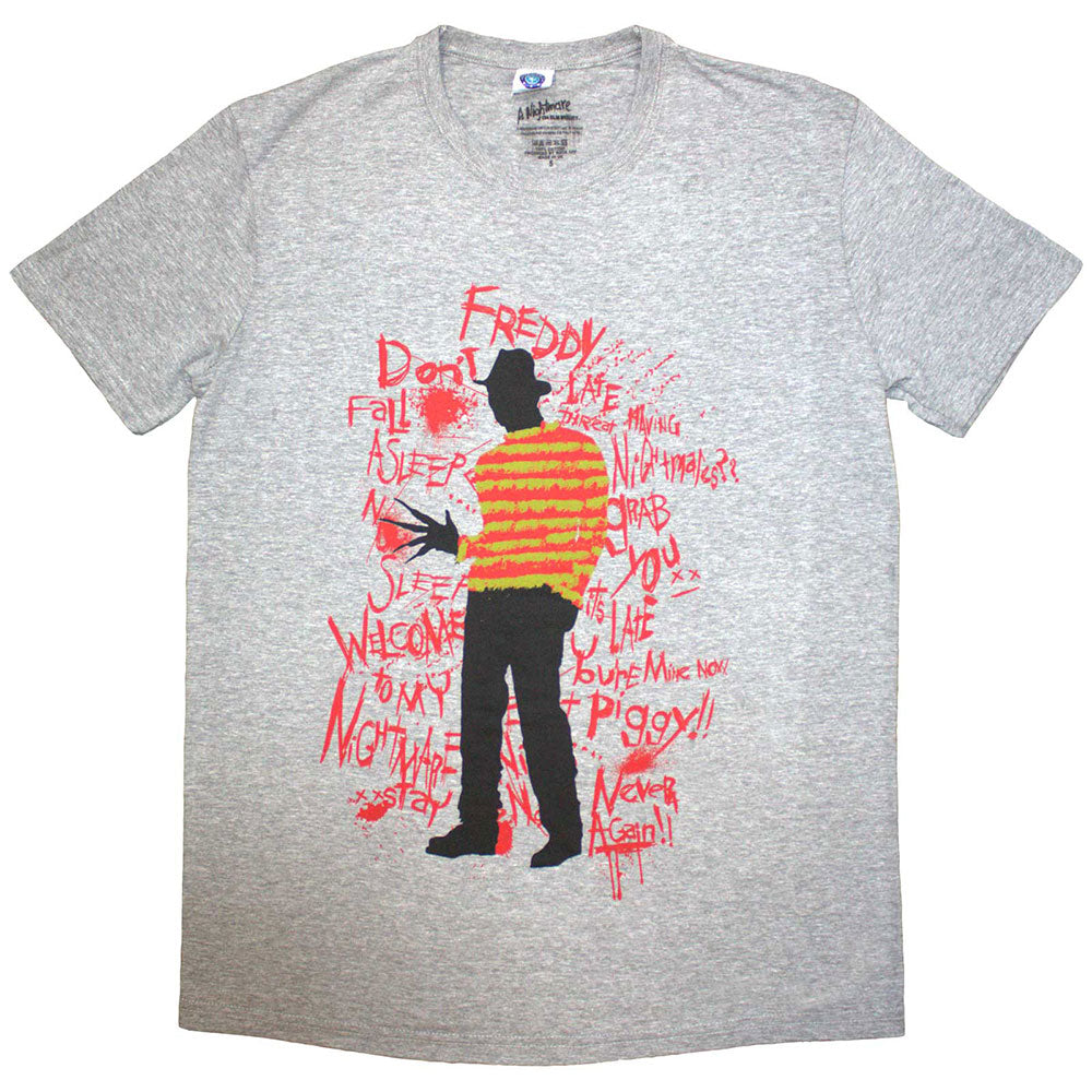 A Nightmare on Elm Street Freddy Scribble Font Grey