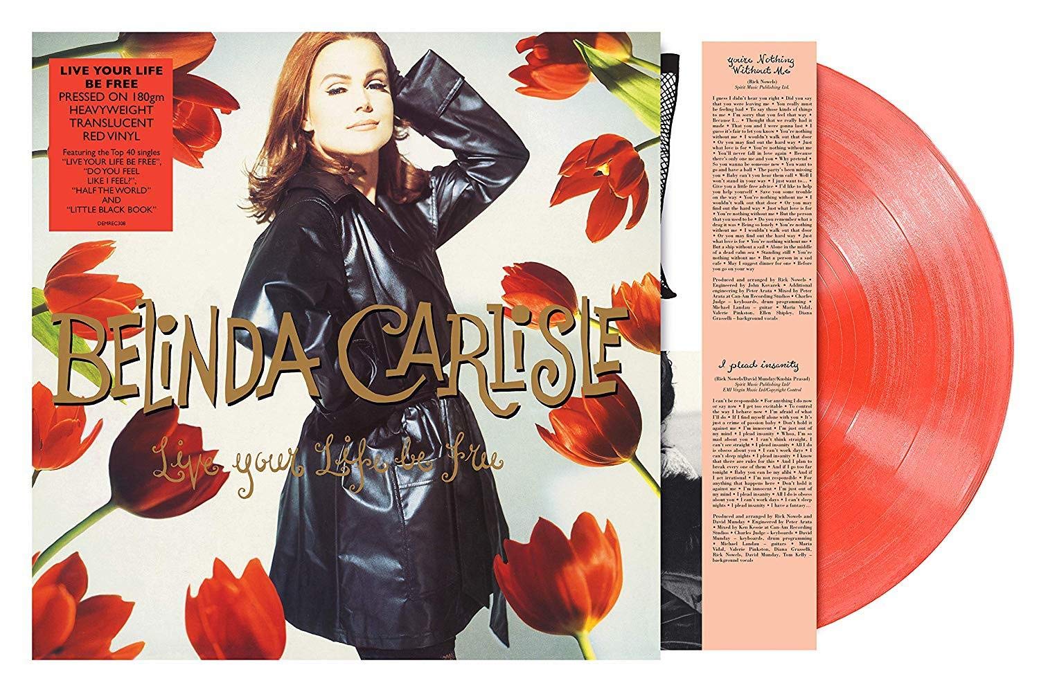 Belinda Carlisle Live Your Life Be Free (Limited Edition, 180 Gram Translucent Red Colored Vinyl) [Import]