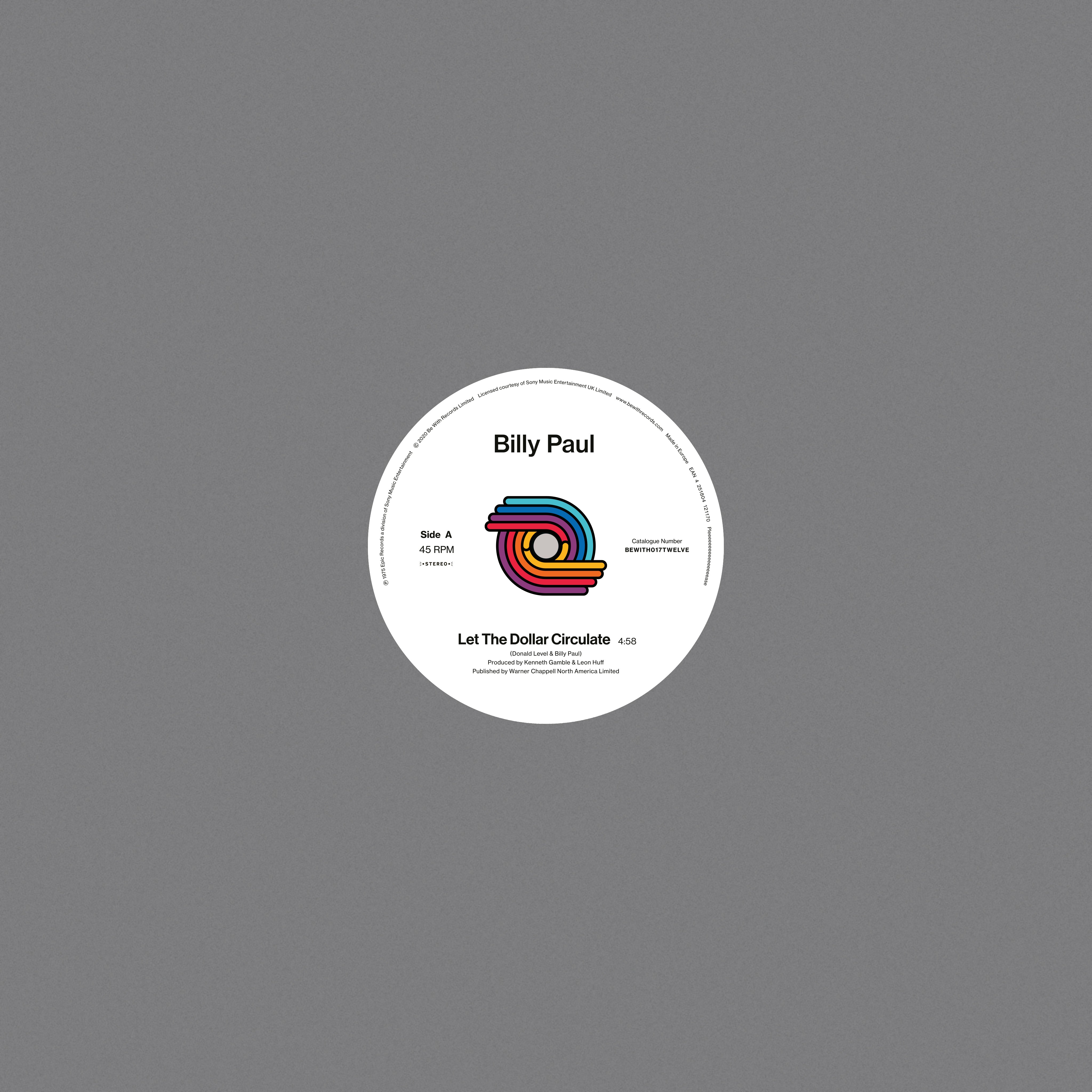 Billy Paul Let The Dollar Circulate / East