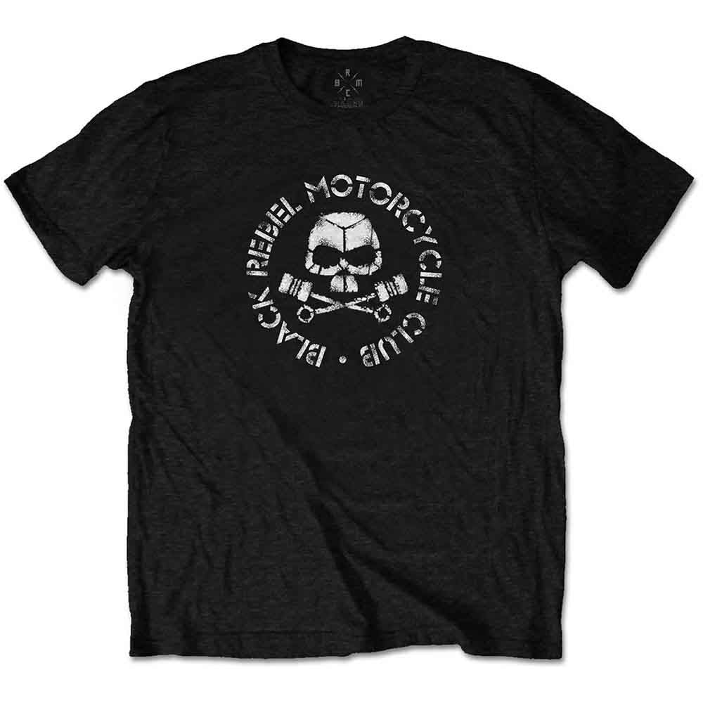 Black Rebel Motorcycle Club Piston Skull Black