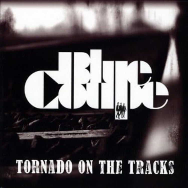 Blue Coupe Tornado On The Tracks