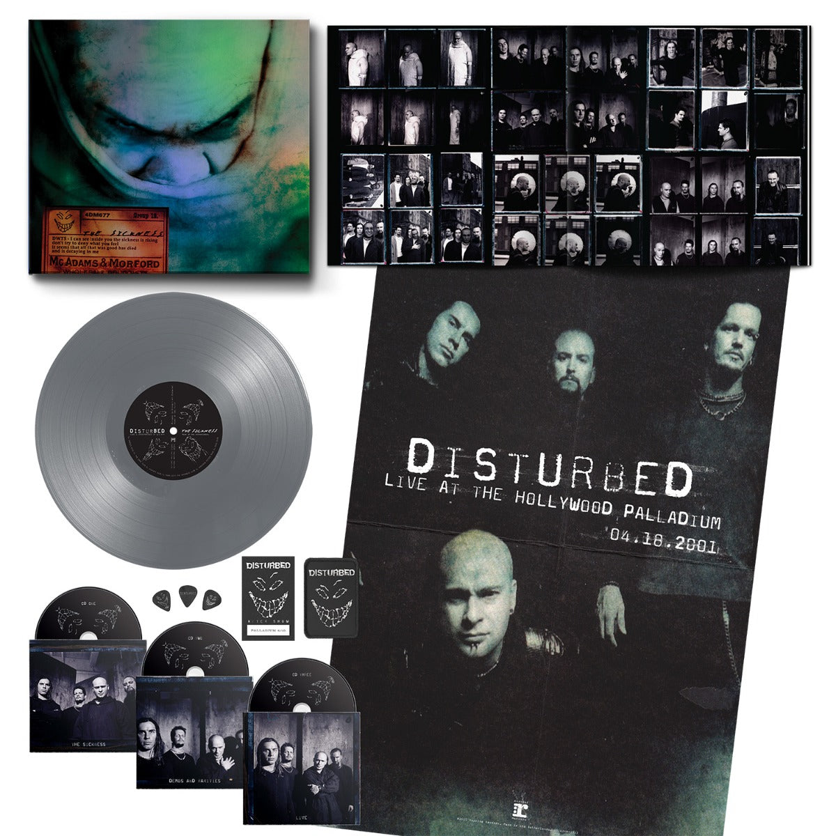 Disturbed The Sickness [Explicit Content] (Boxed Set, Silver Colored Vinyl) (3 Cd's)