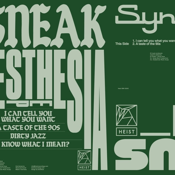 DJ Sneak Synesthesia Ep