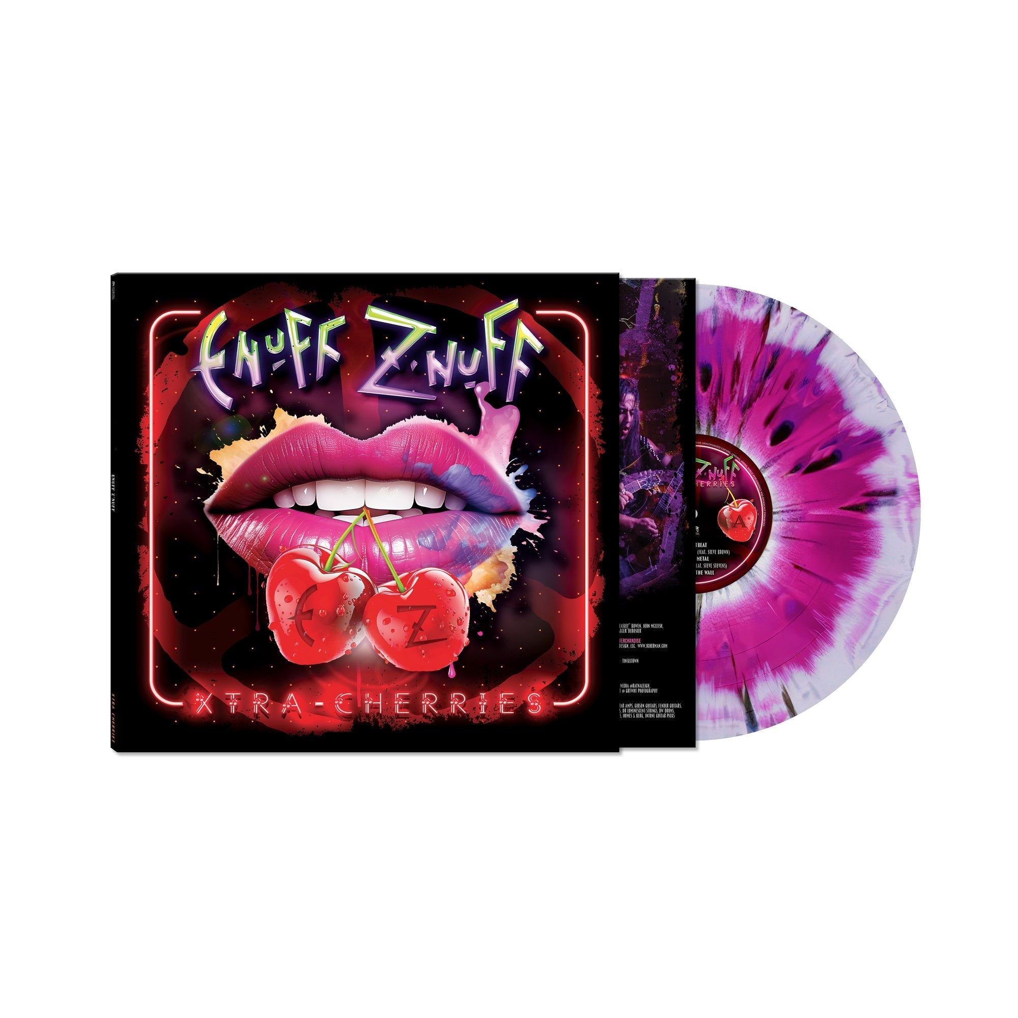 Enuff Z Nuff Xtra Cherries [Black Pink & White Splatter Haze Vinyl]
