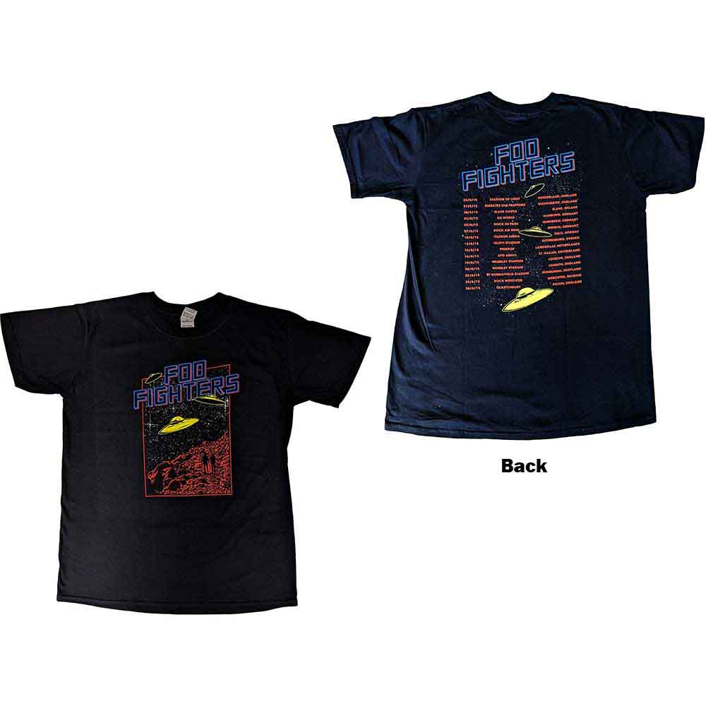 Foo Fighters UFOS 2015 European Tour Black