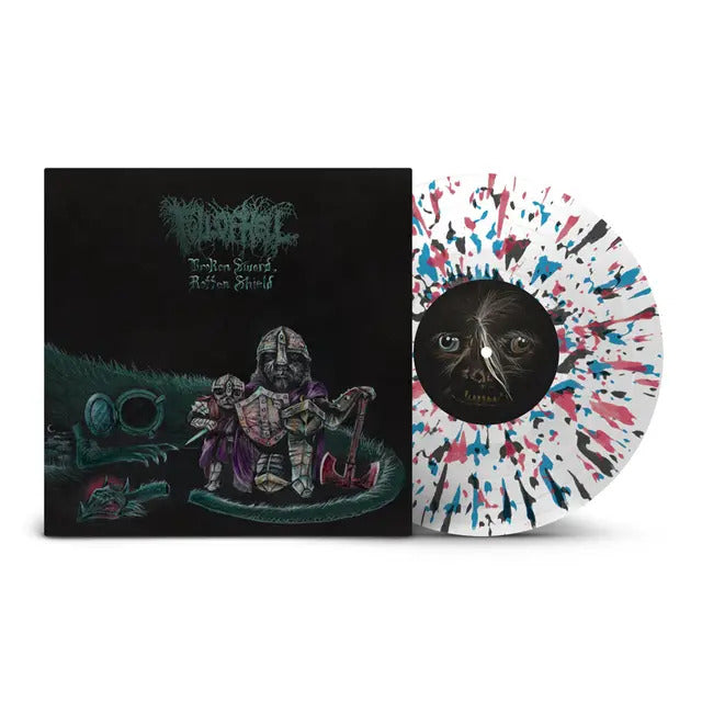 Full Of Hell Rotten Shield (10" Vinyl) (Indie Exclusive) (White/Black/Oxblood/Blue Splatter Vinyl) Broken Sword