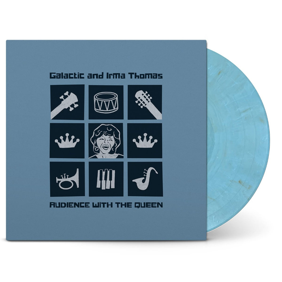 Galactic with Irma Thomas Audience With The Queen (Indie Exclusive, Sky Blue and Gold Colored Vinyl)