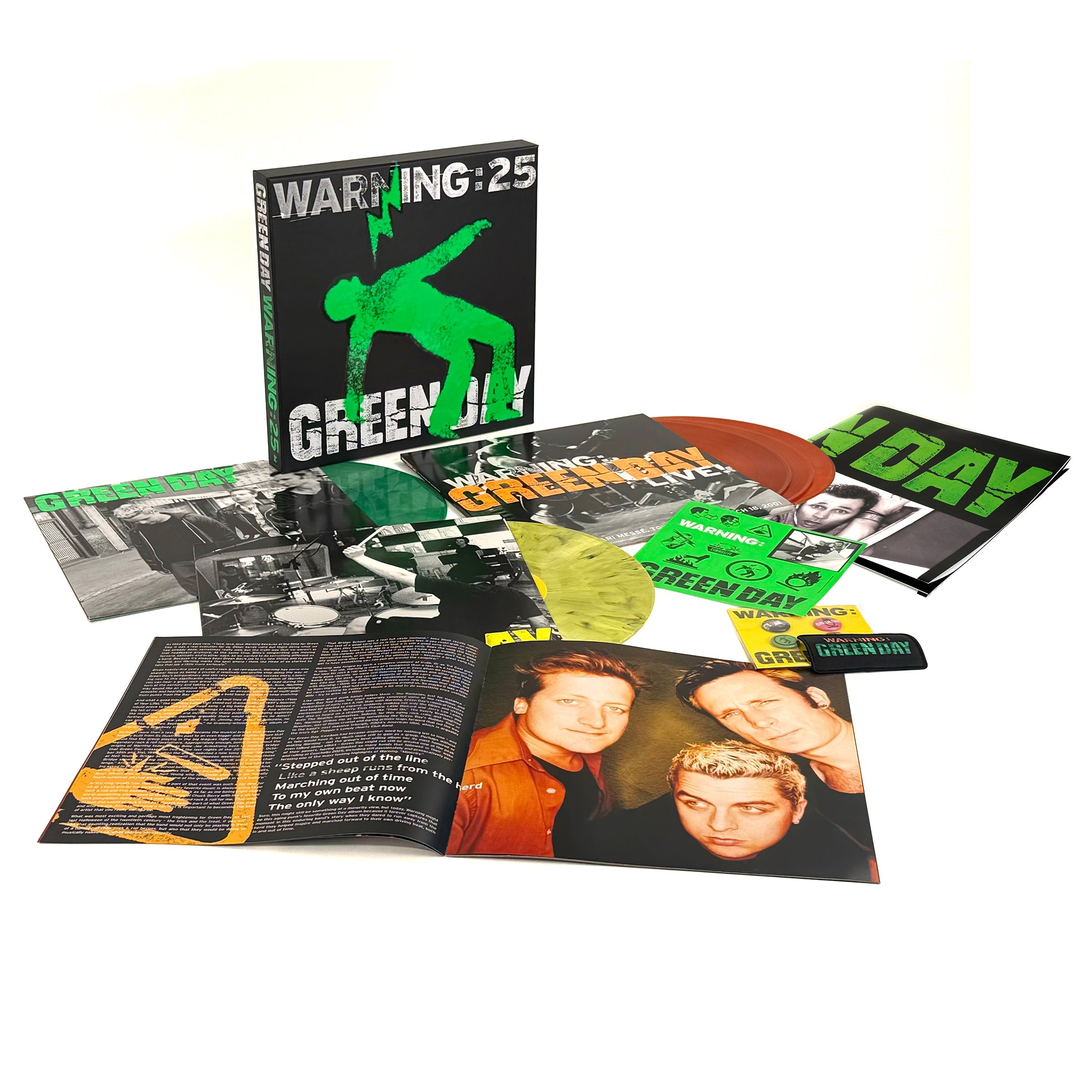 Green Day Warning (25Th Anniversary Deluxe Edition) (Vinyl Box - Green/Yellow/Orange Vinyl) [3LP]