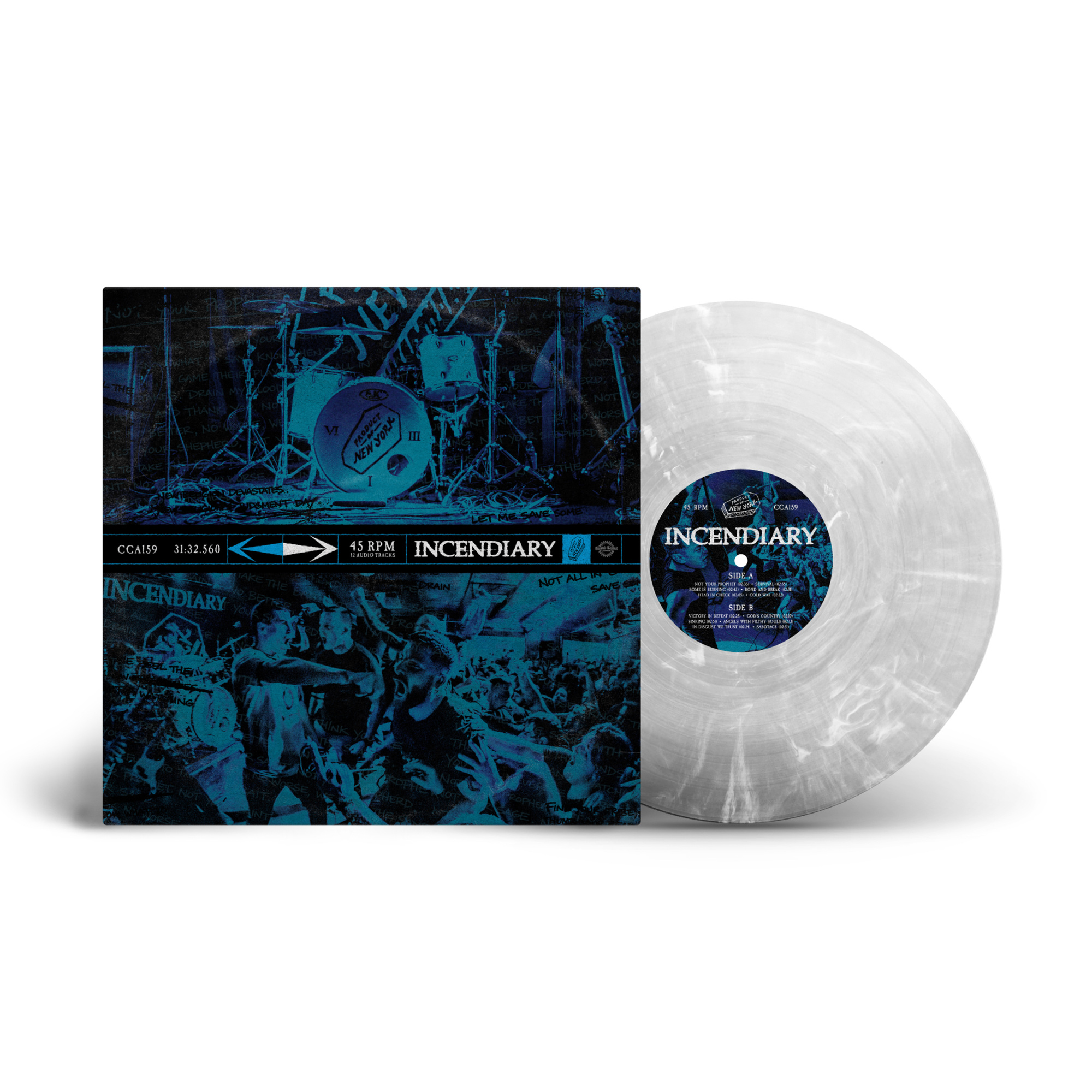 Incendiary Product Of New York [Clear W/ White Marble]