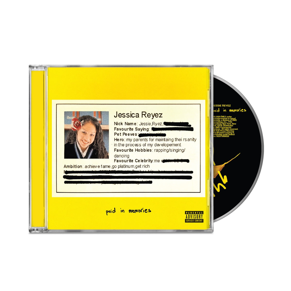 Jessie Reyez Paid In Memories (CD)