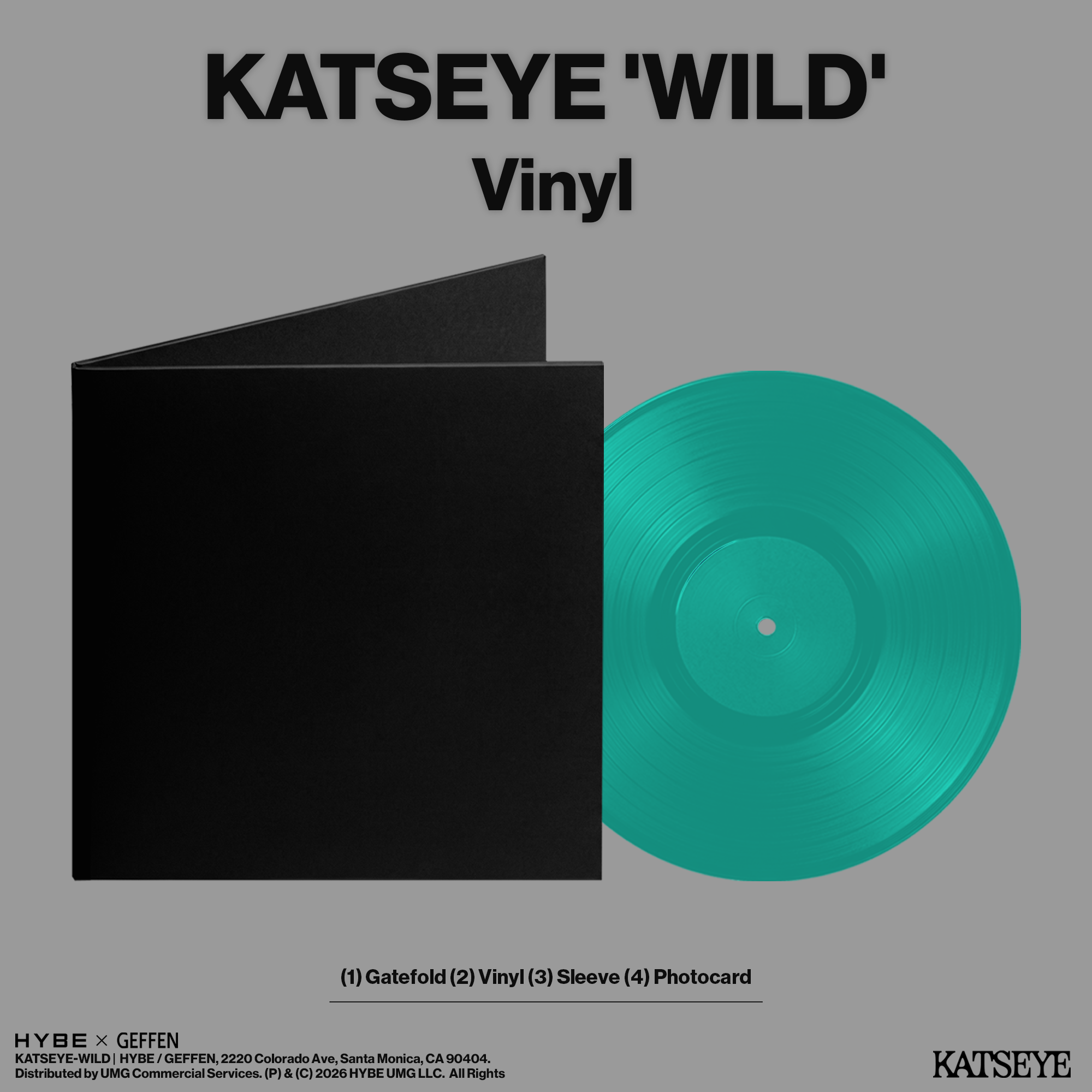 KATSEYE Wild (Indie Exclusive) [Aquamarine Vinyl]