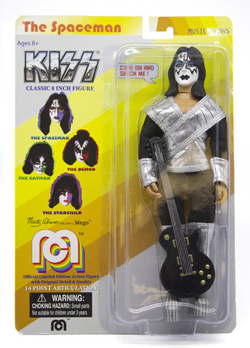 Kiss Mego - KISS - Spaceman Love Gun 8" Action Figure with Guitar (Large Item, Action Figure, Collectible)
