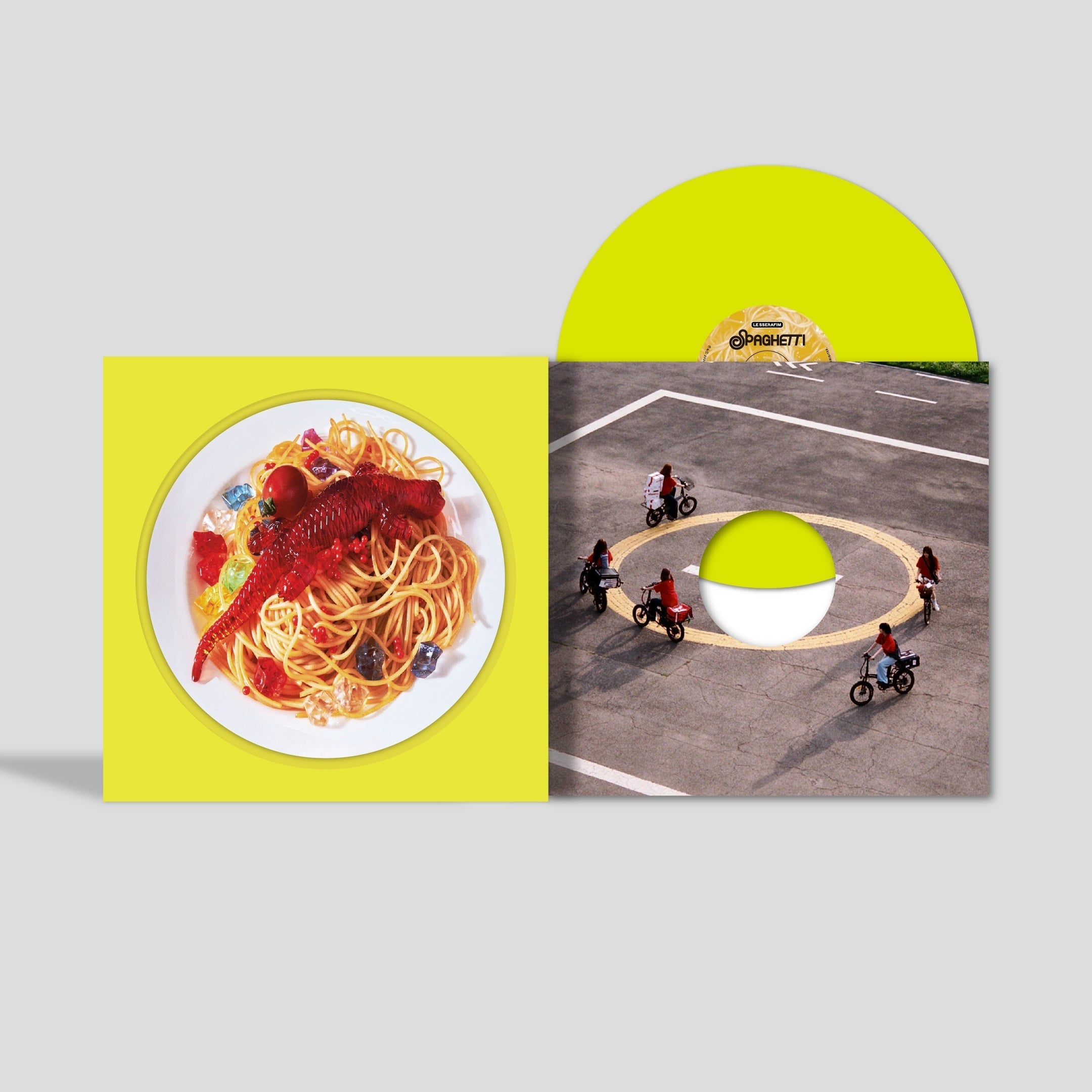 LE SSERAFIM 1St Single Album "Spaghetti" [Neon Yellow Vinyl] [Us Exclusive]