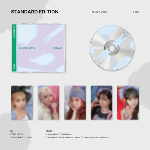 LE SSERAFIM Crazy (Standard Edition) (Limited Edition, Photo / Photo Card, Lyric Book)
