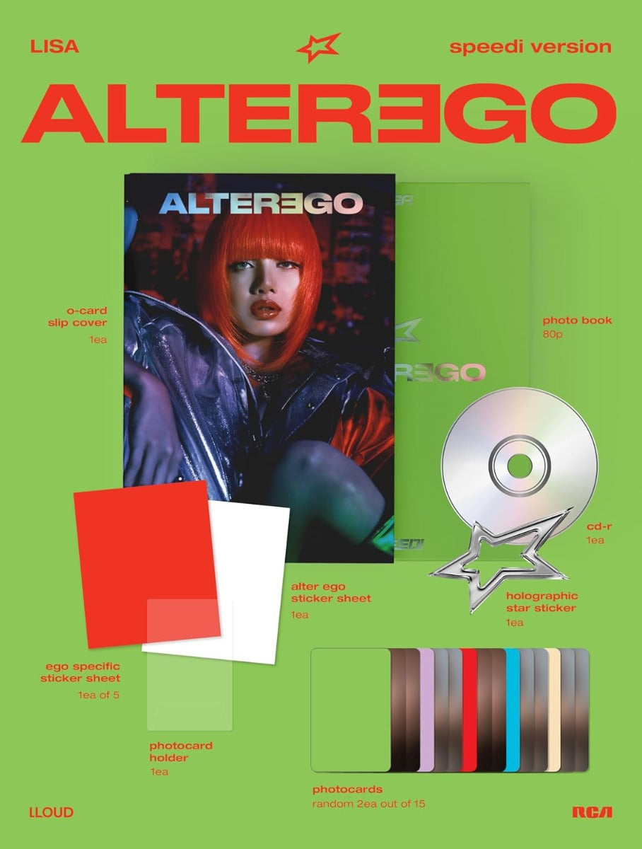 LISA Alter Ego Photobook: Speedi Version {Explicit Content] (Indie Exclusive, Sticker, Photo / Photo Card)